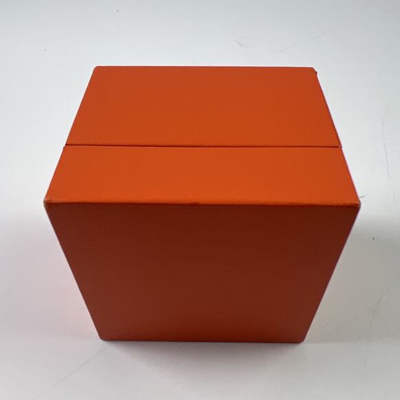 Hermes empty jewelry ring bracelet box display case home decoration 2.5x2.5x2.25 - Picture 2 of 5